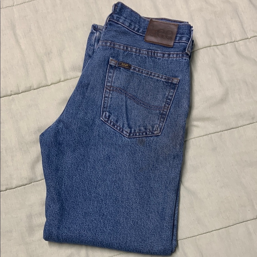 Lee Fleece Lined Men's Blue Jeans